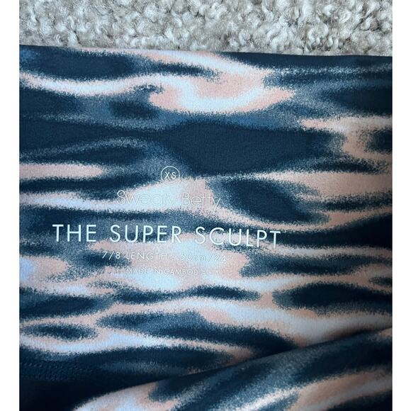 Sweaty Betty The Super Sculpt 7/8 Workout Leggings Yoga Pilates Multicolor XS - Picture 9 of 12